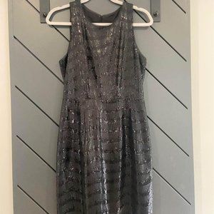 BCBG black sequin dress size 8